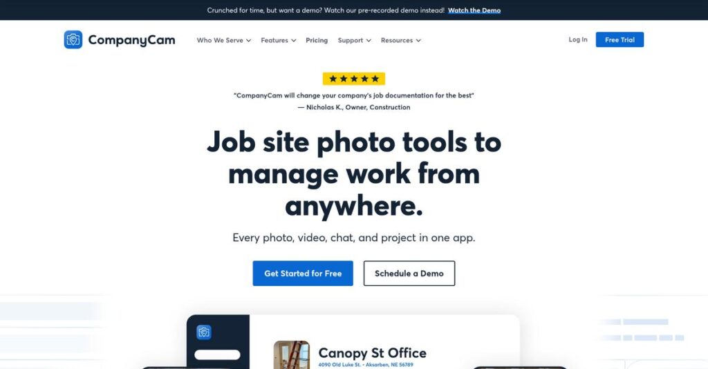 CompanyCam Homepage