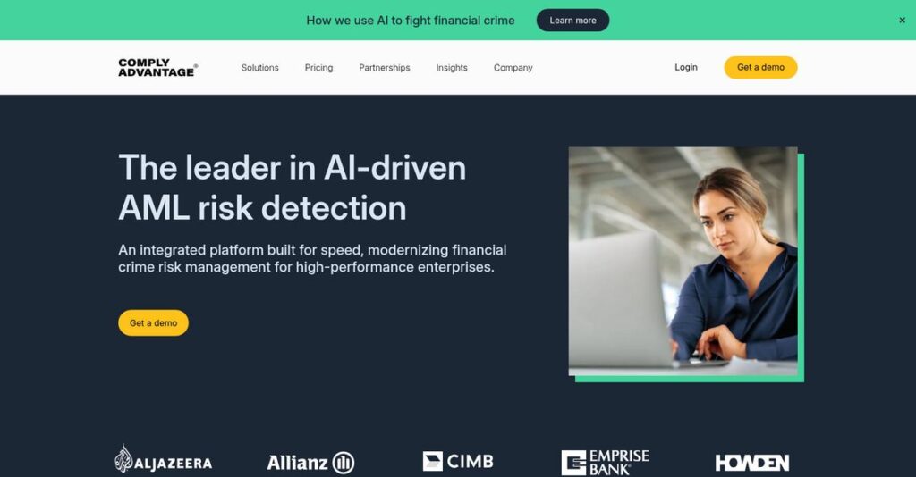 ComplyAdvantage Homepage