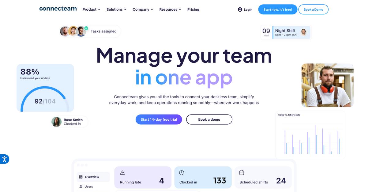 Connecteam Homepage