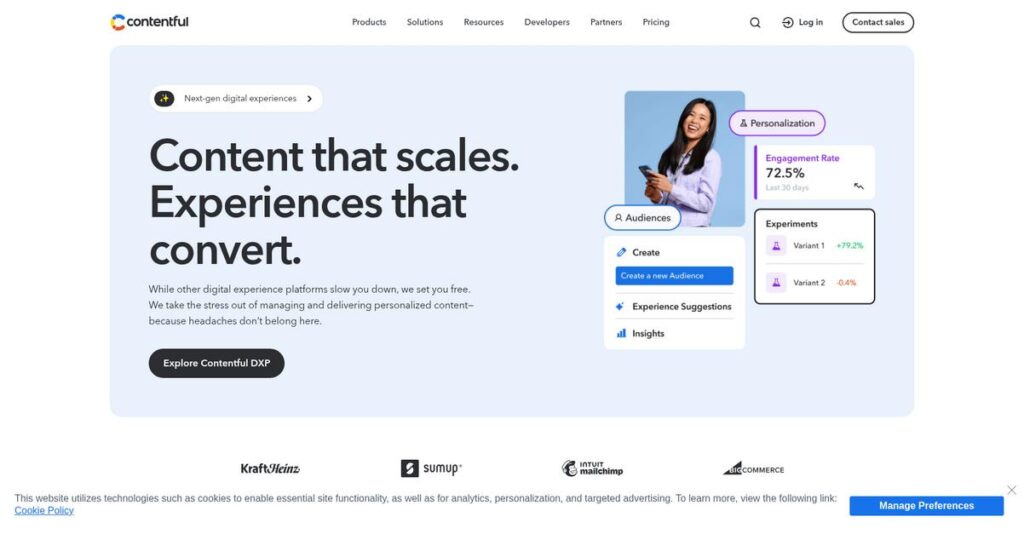 Contentful Homepage