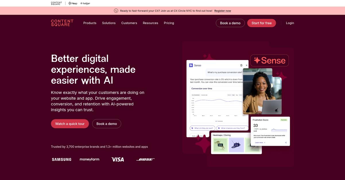 Contentsquare Homepage