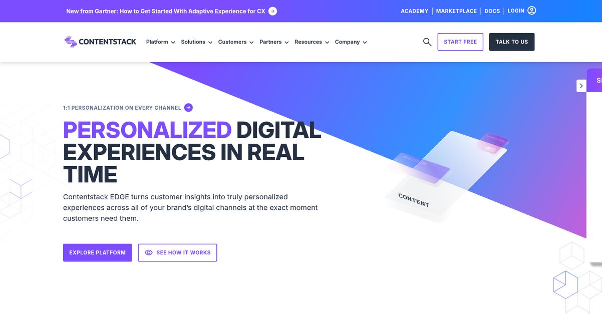 Contentstack Homepage