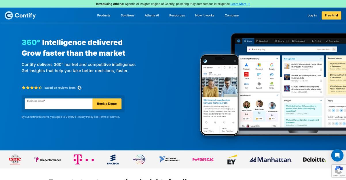 Contify Homepage