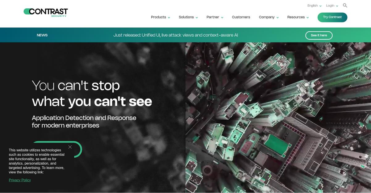 Contrast Security Homepage