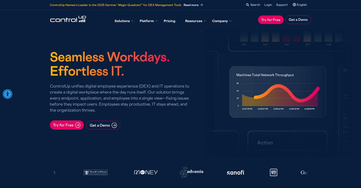 Control Up Homepage