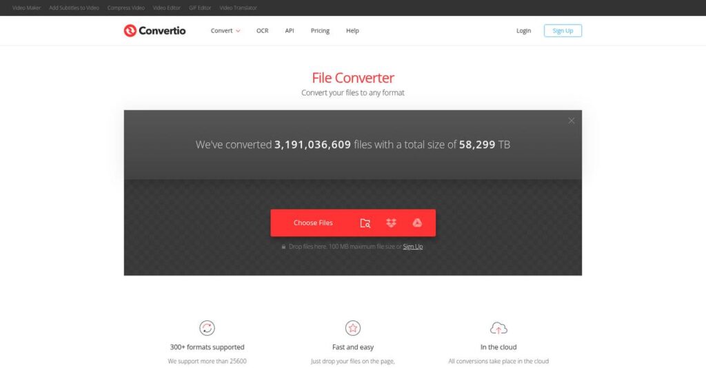 Convertio Homepage