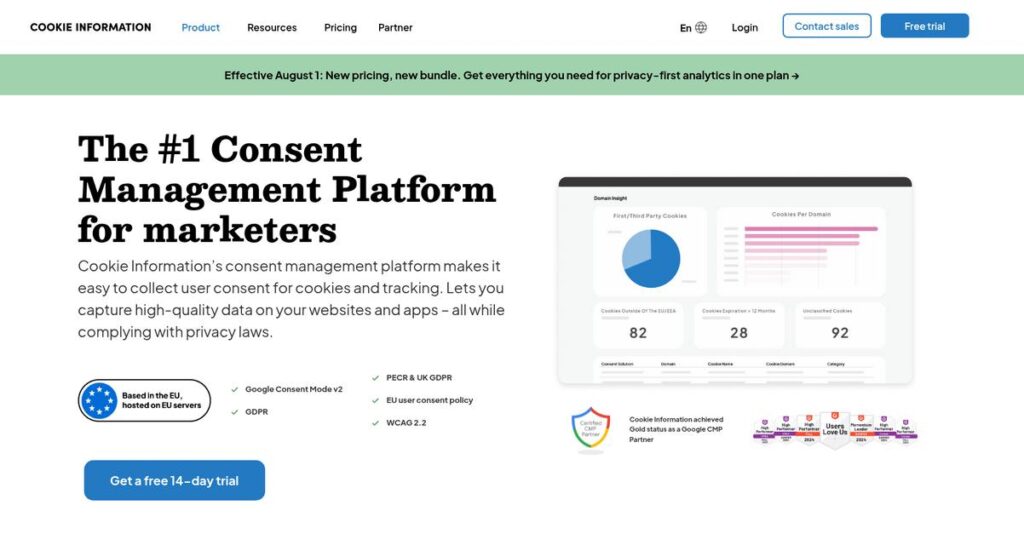 CookieInformation Homepage