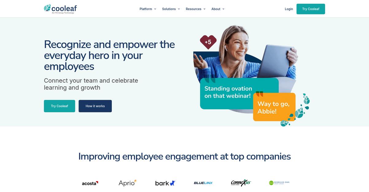 Cooleaf Homepage
