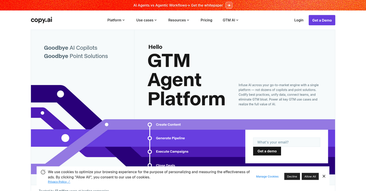 Copy.Ai Homepage