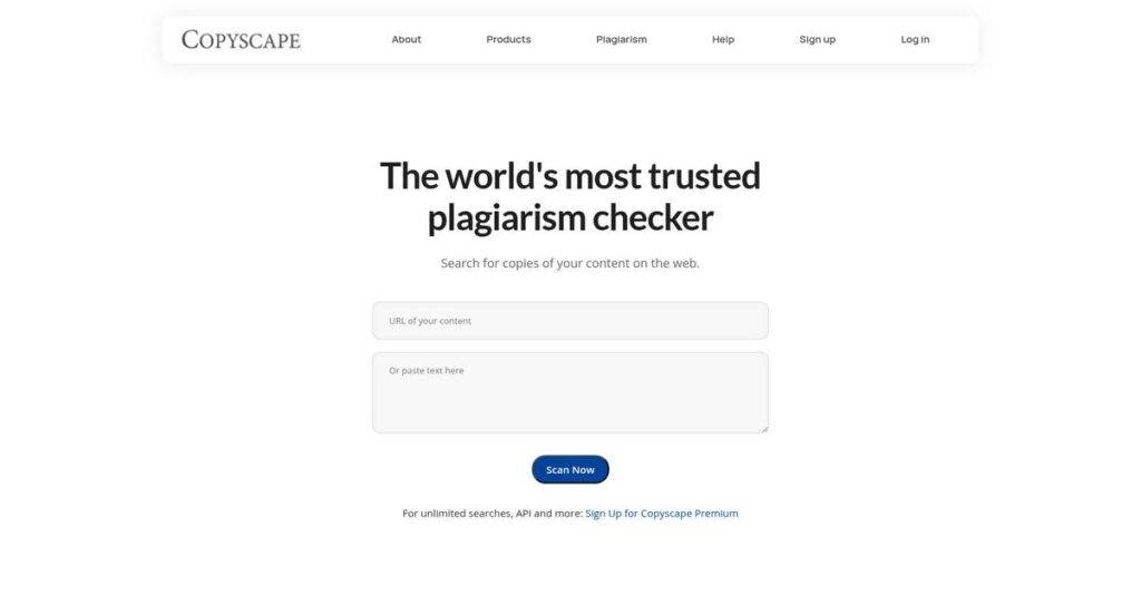 Copyscape Homepage