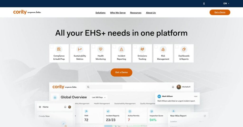 Cority Homepage