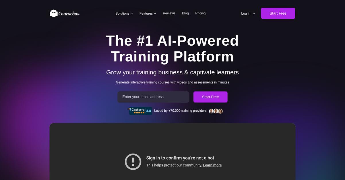 Course Box Homepage