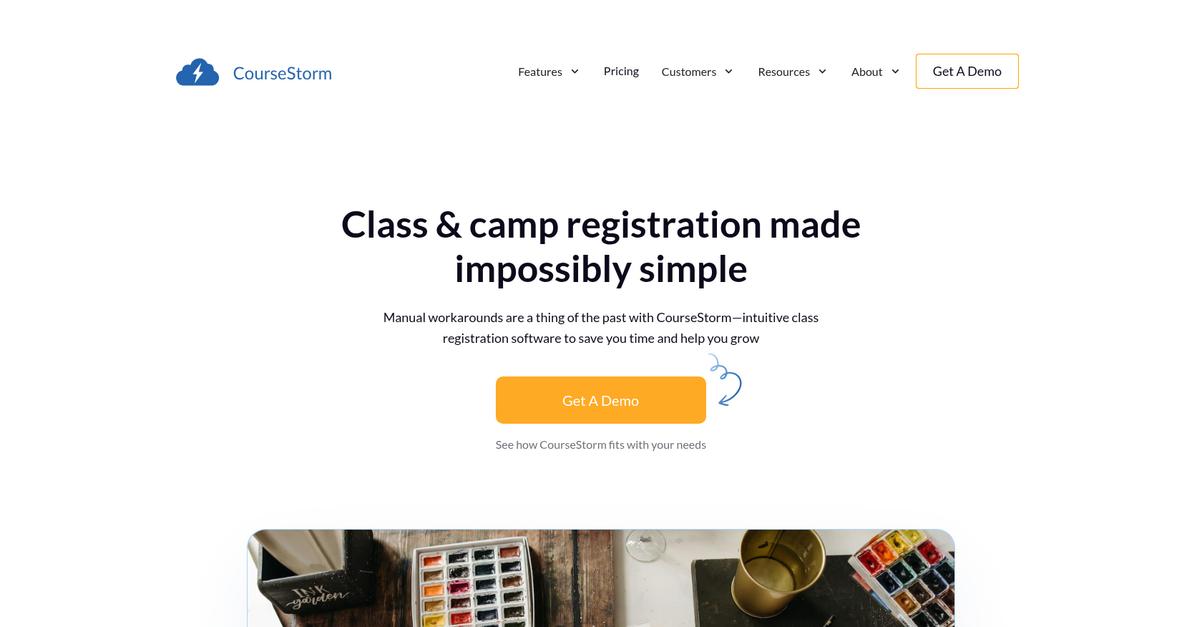Course Storm Homepage