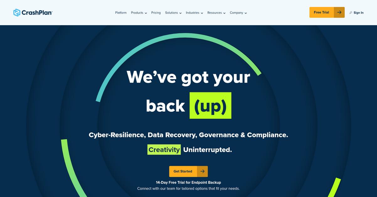 Crash Plan Homepage