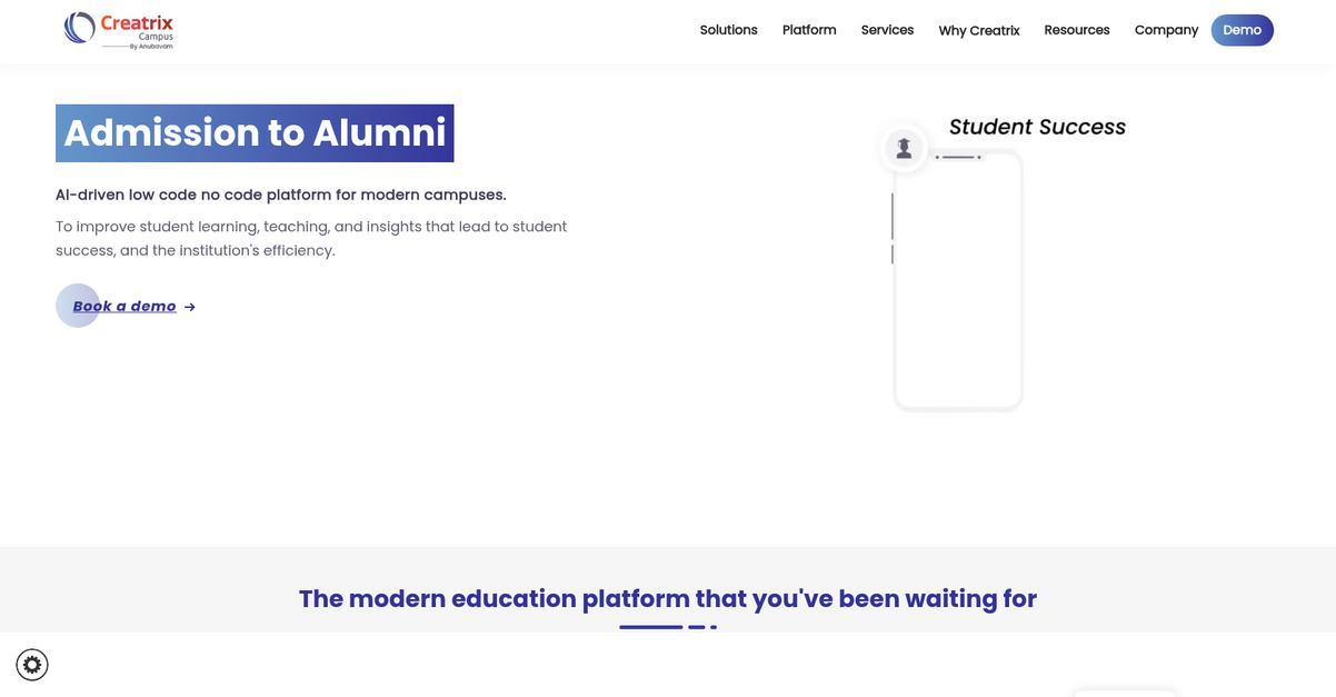 Creatrix Campus Homepage