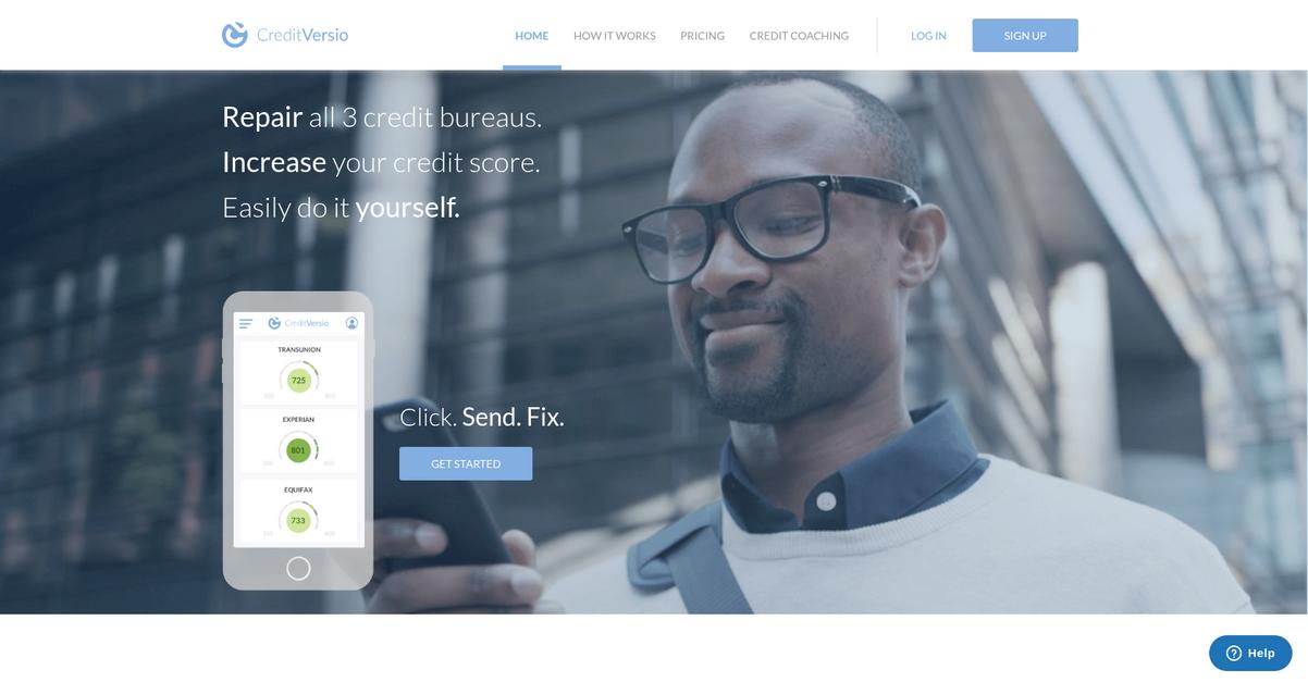 Credit Versio Homepage
