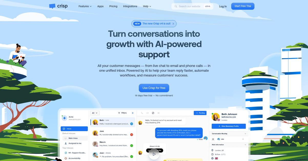 Crisp Homepage