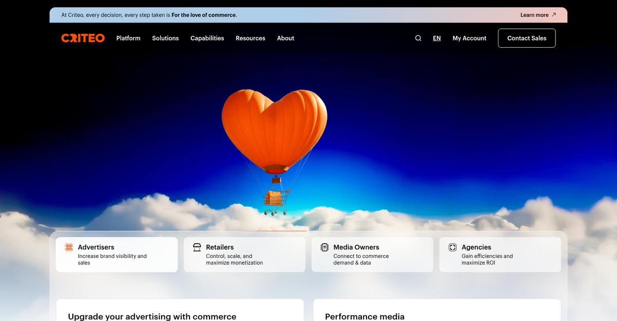 Criteo Homepage