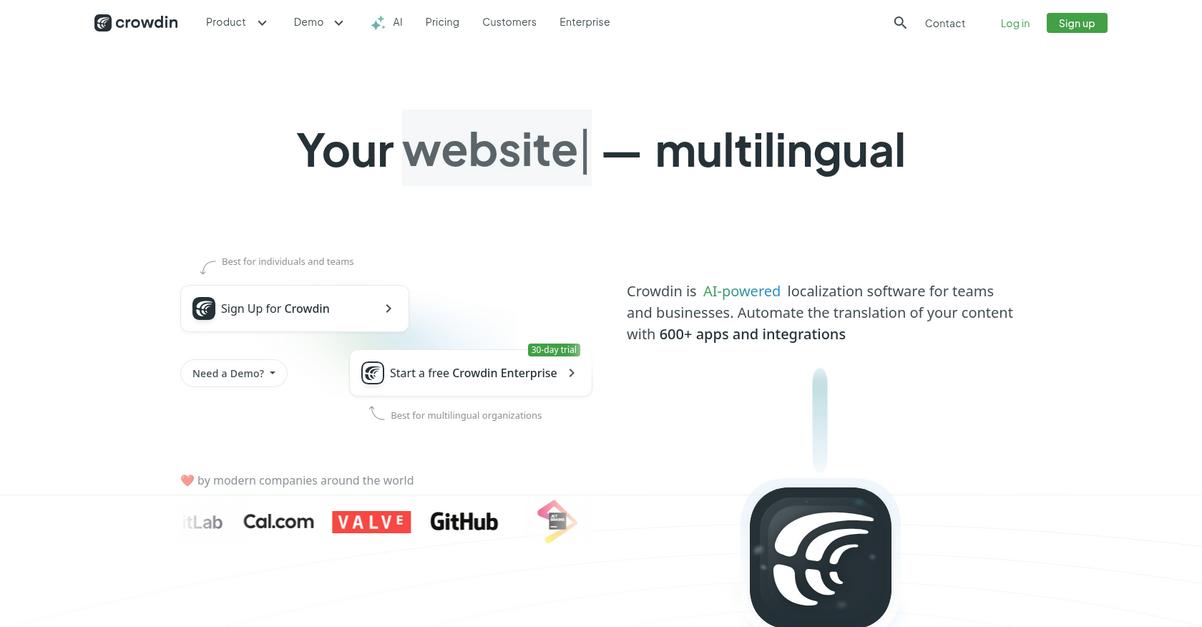Crowdin Homepage