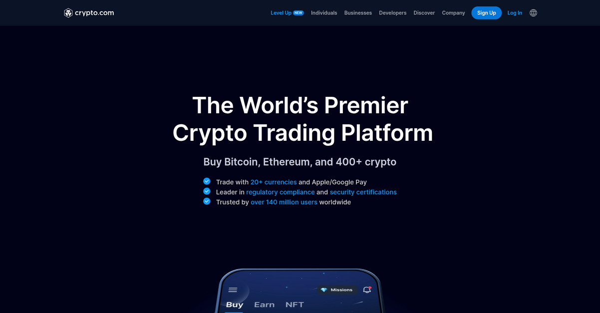 Crypto.Com Homepage