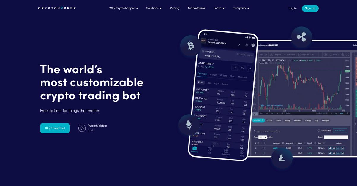 Crypto Hopper Homepage