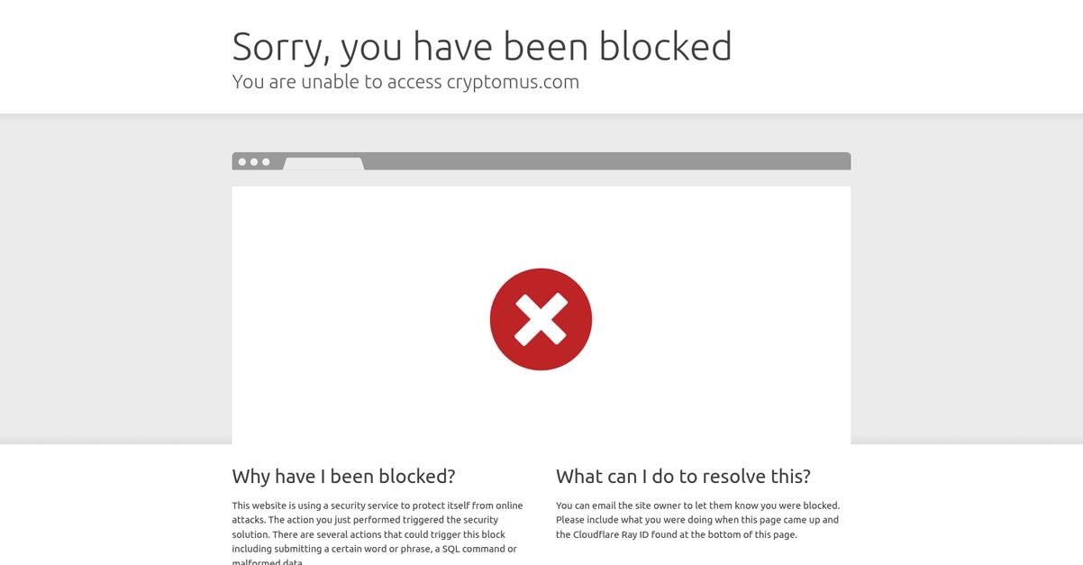 Cryptomus Homepage