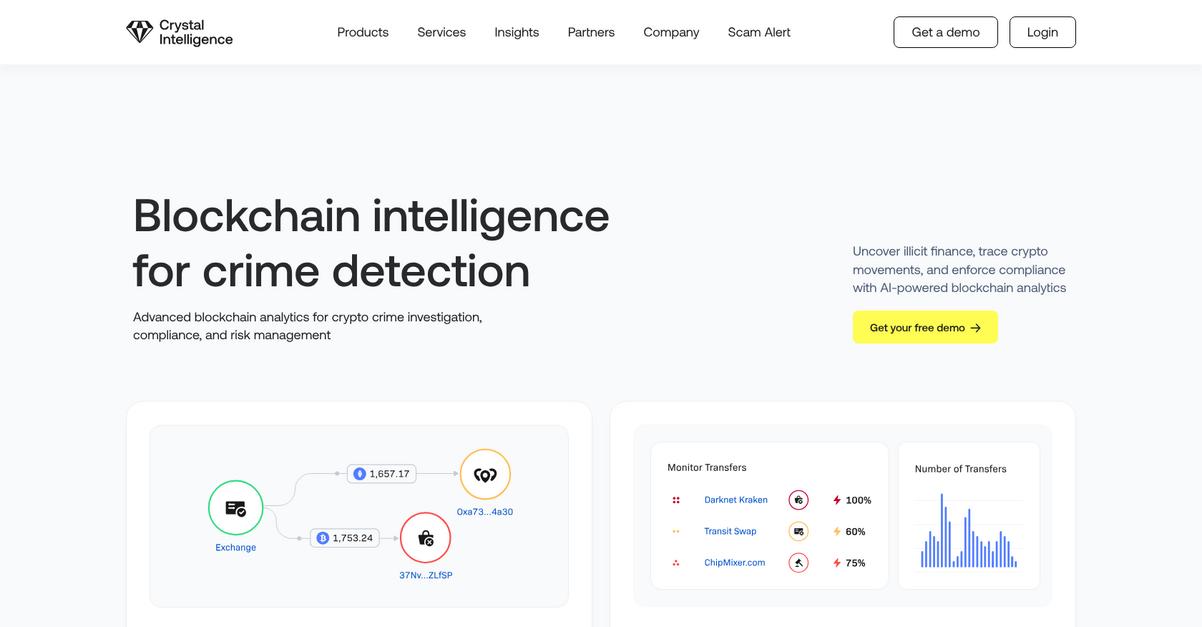Crystal Blockchain Homepage