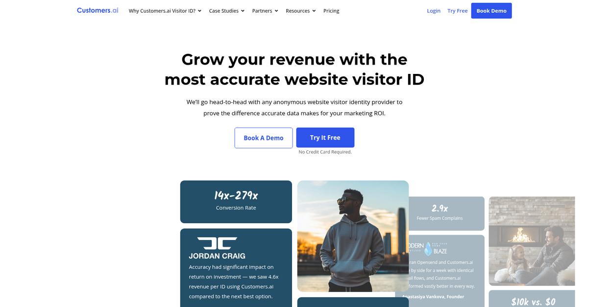 Customers.Ai Homepage