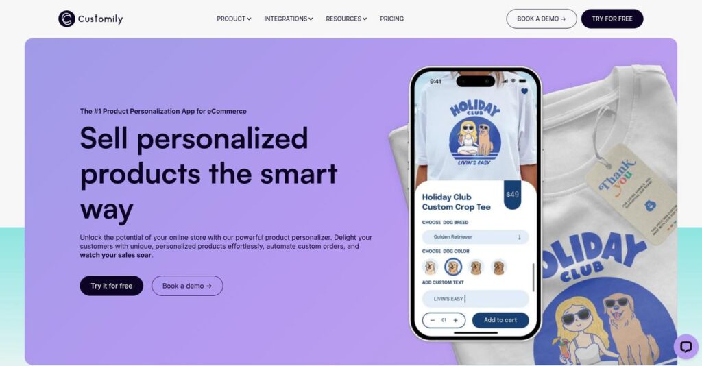 Customily Homepage