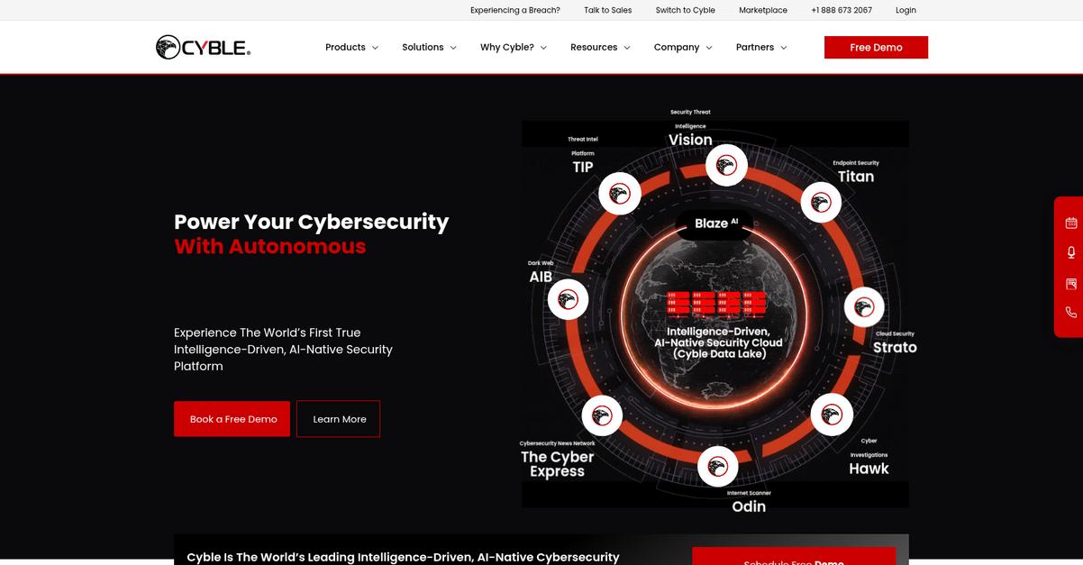 Cyble Homepage