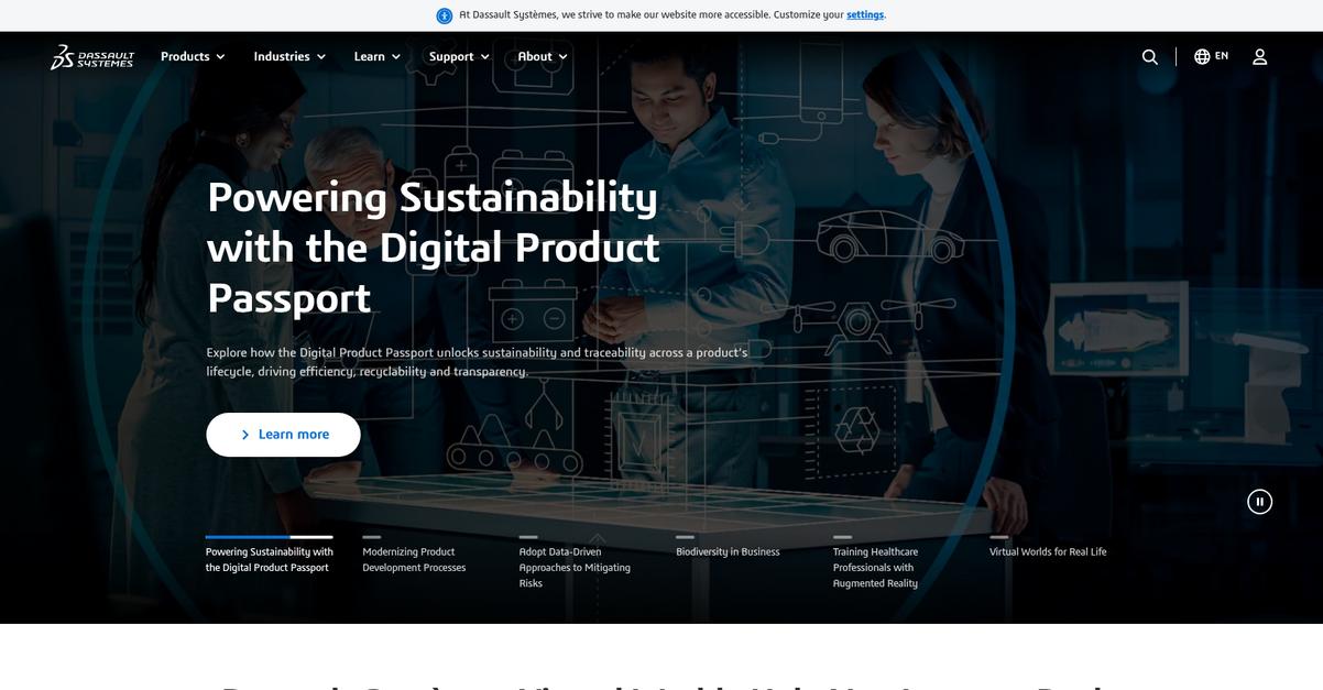 Dassault Systymes Homepage 1
