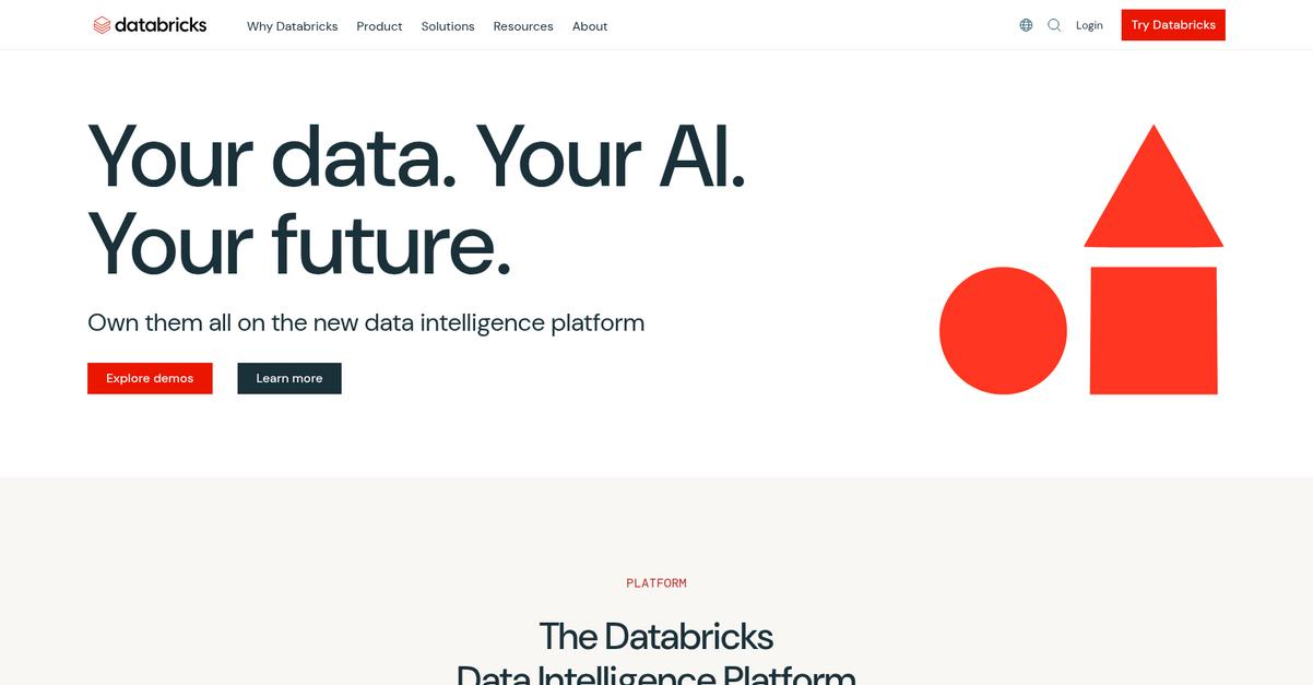 Databricks Homepage