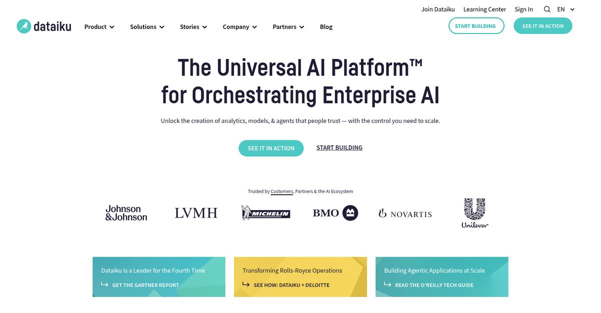 Dataiku Homepage