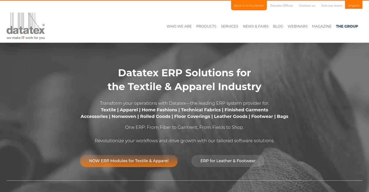 Datatex Homepage