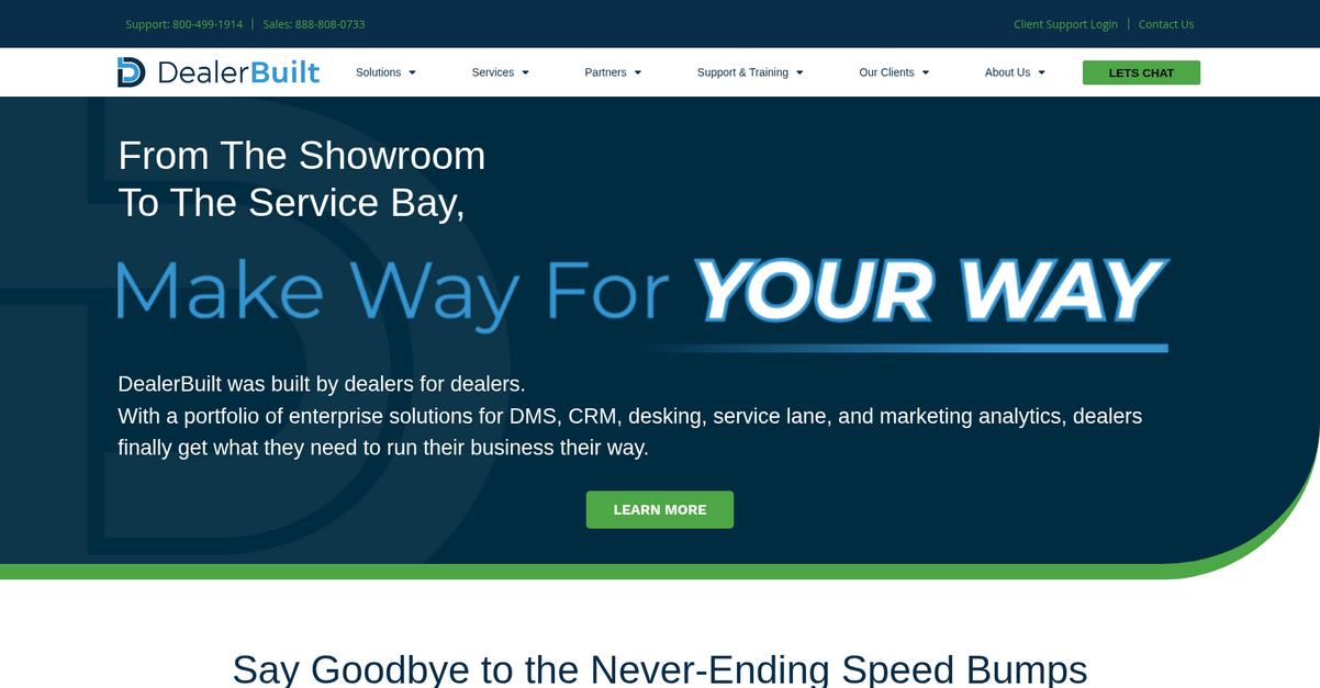Dealer Built Homepage