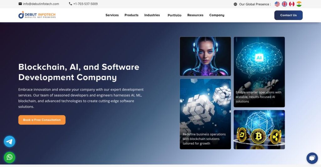 Debut Infotech Homepage