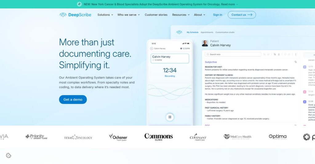 DeepScribe Homepage