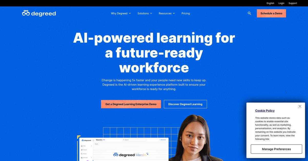 Degreed Homepage