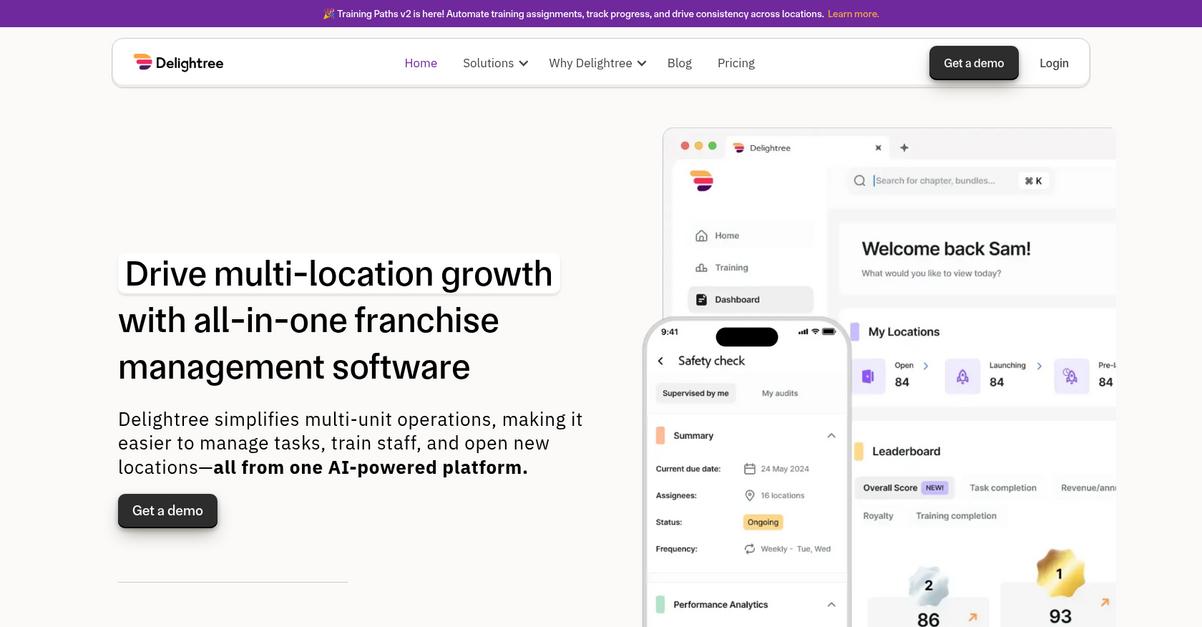 Delightree Homepage
