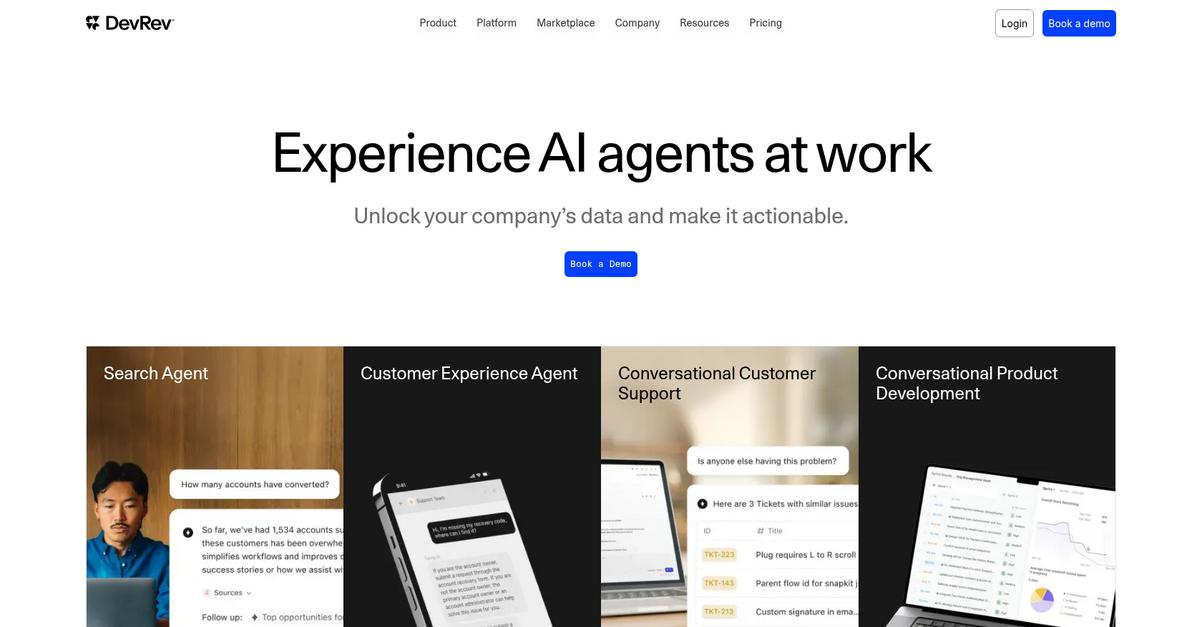 Dev Rev Homepage