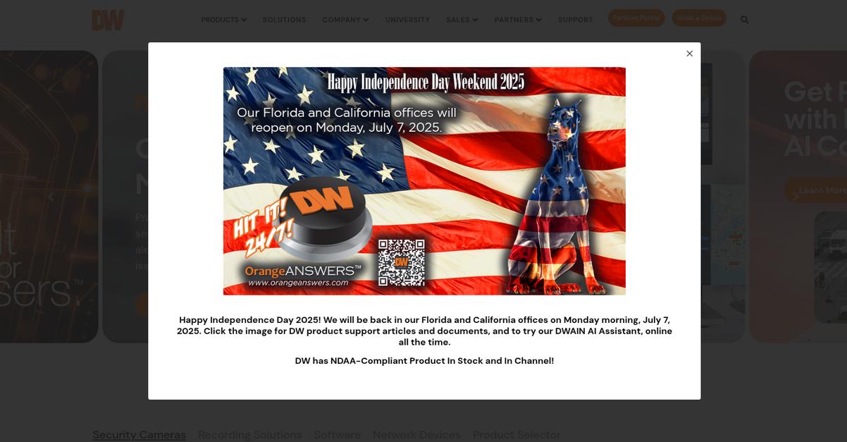Digital Watchdog Homepage