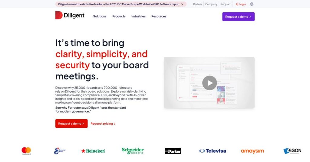 Diligent Homepage