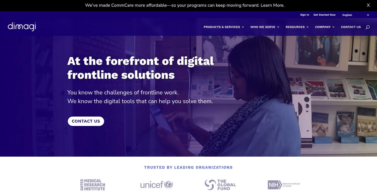 Dimagi Homepage