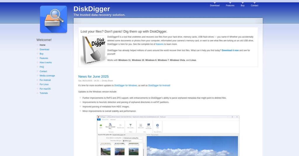 DiskDigger Homepage