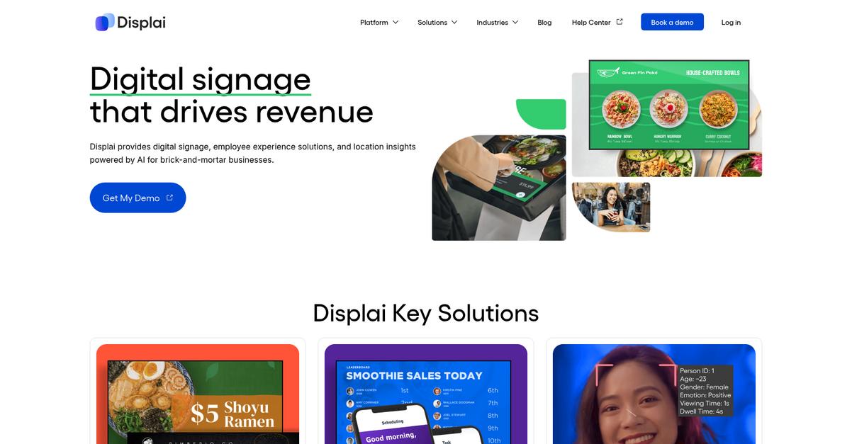 Displai Homepage