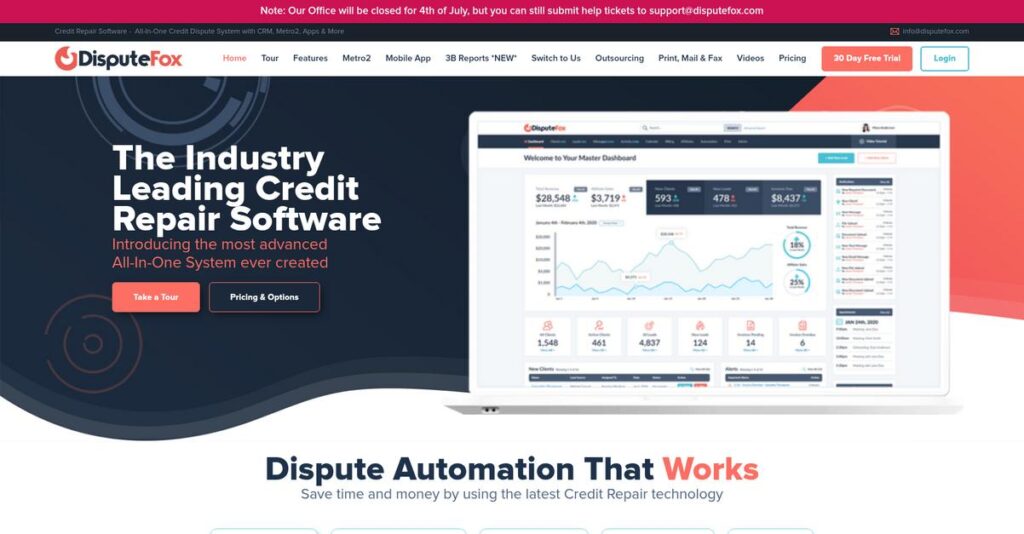 DisputeFox Homepage