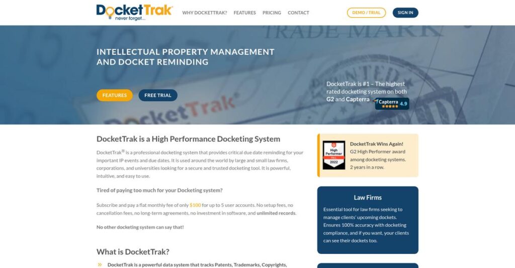 DocketTrak Homepage