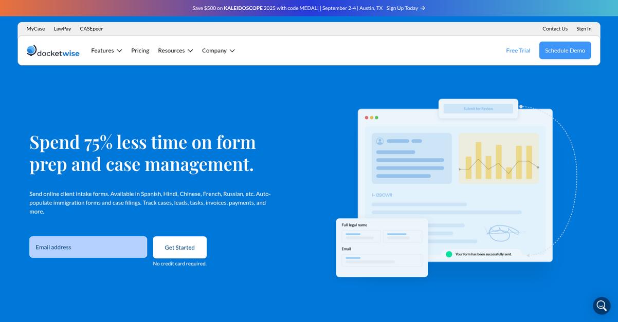 Docketwise Homepage
