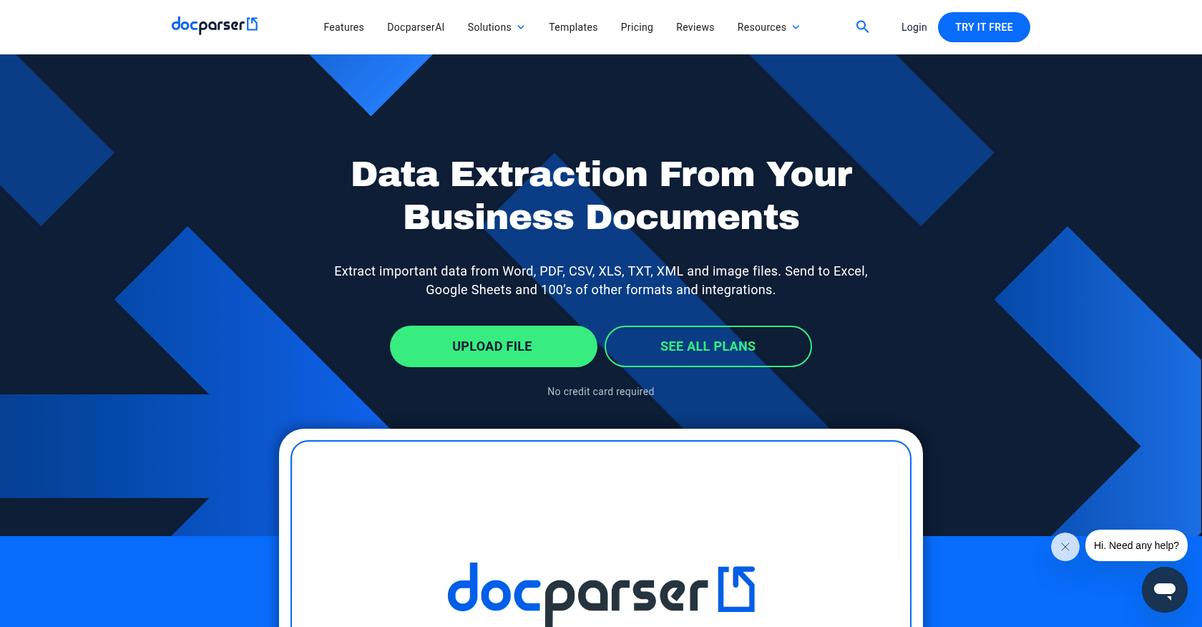 Docparser Homepage