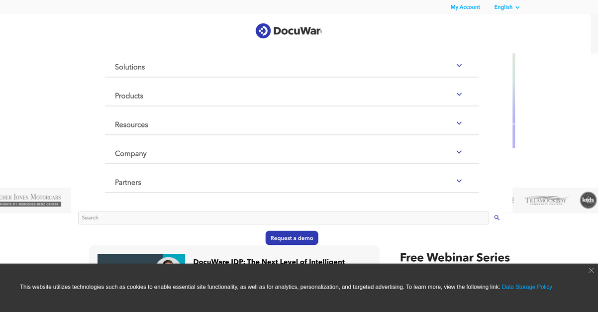 Docu Ware Homepage